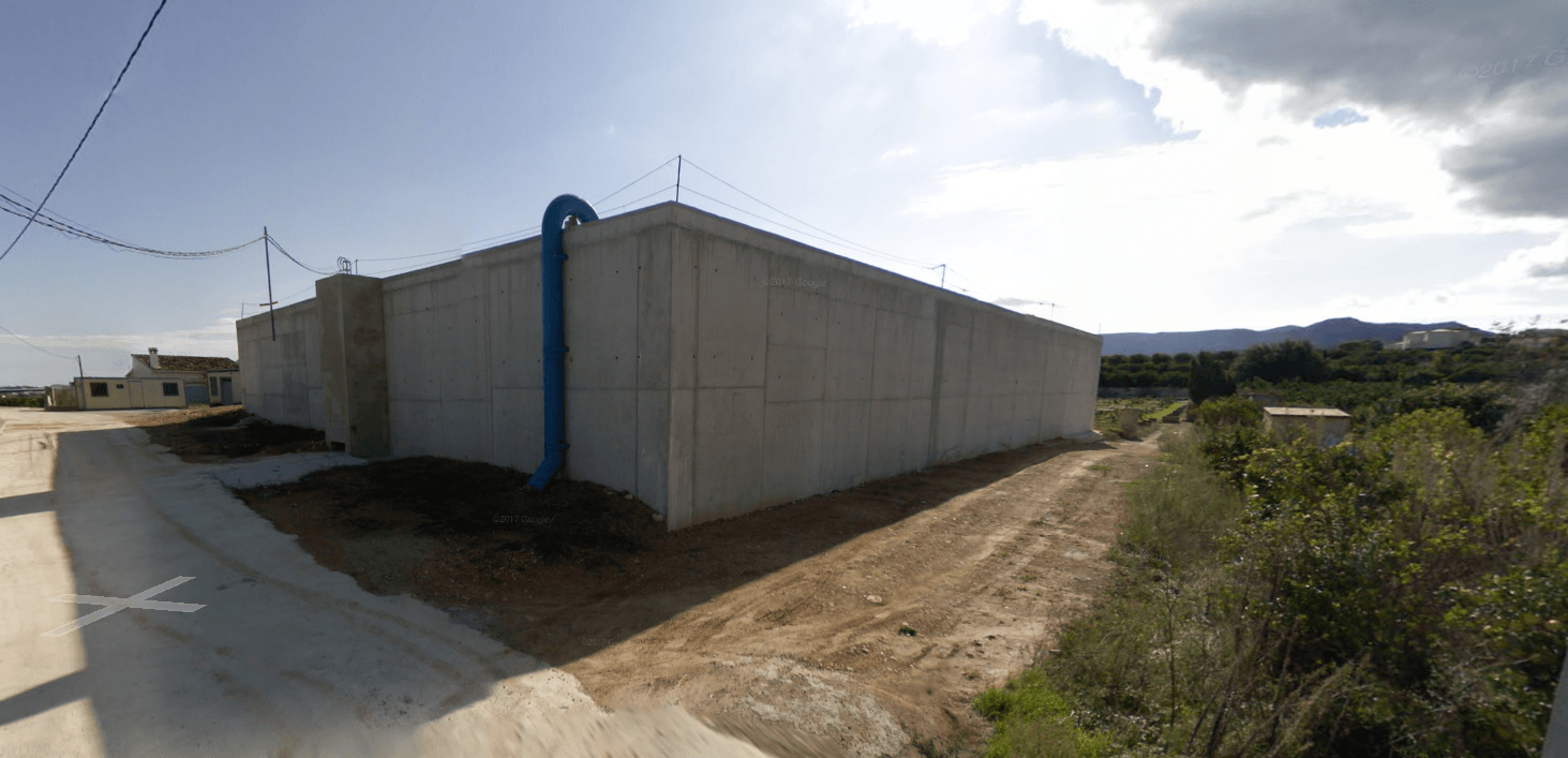 Instalación que abastece la mayoría de consumo de esta comunidad de regantes en Ondara.